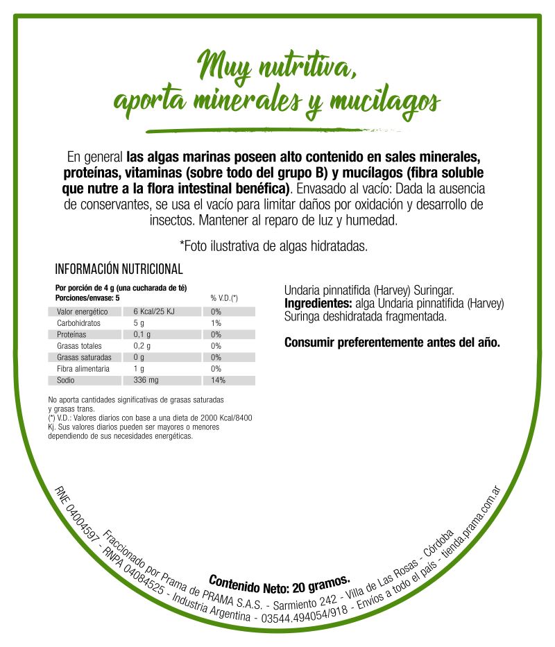 Algas Nori en Láminas